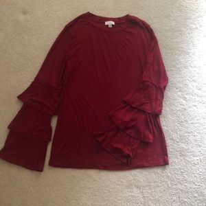 Charming Charlie red blouse